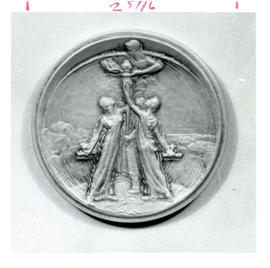 Photograph of the Lorne Pierce Medal that was awarded to Thomas Head Raddall by the Royal Society...