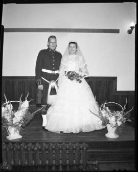 Photograph of Mr. & Mrs. Leil at their wedding