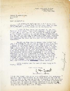 Correspondence between Thomas Head Raddall and L. F. Grant