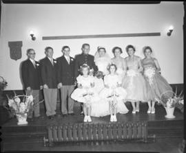 Photograph of Mr. & Mrs. Leil and their wedding party