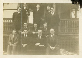 Photograph of the Nu Sigma Phi Chi Medical Fraternity members