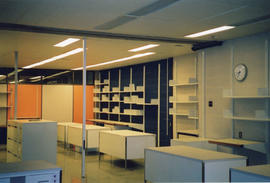 Photograph of the Killam Library reference room just prior to renovation in 2001