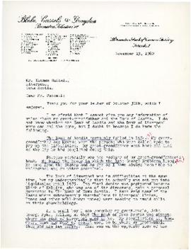Correspondence between Thomas Head Raddall and Arthur S. Pattillo See also Unpublished - Non-Fict...