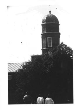 Photograph of the Arts and Administration building tower