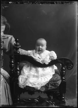 Photograph of the baby of Mrs. W. Sedgewick