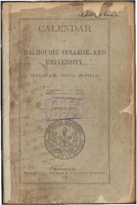 Calendar of Dalhousie College and University, Halifax, Nova Scotia : 1882-1883
