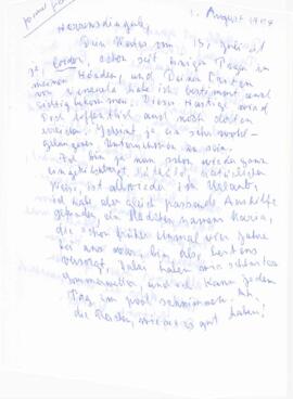 Correspondence between Elisabeth Mann Borgese and Katja Mann