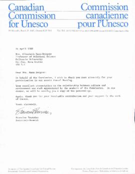 Correspondence with United Nations Educational, Cultural and Scientific Organization (UNESCO) - C...