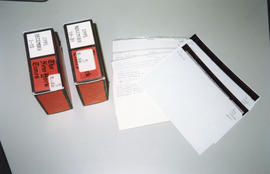 Photograph of items from the microform collection in the Killam Memorial Library, Dalhousie Unive...