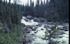 Photograph of river rapids near Voisey's Bay, Newfoundland and Labrador