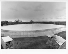 Photograph of the roof of Dalplex during construction