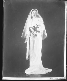 Photograph of Edna Martin on her wedding day