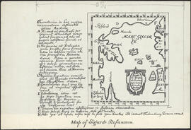 Illustration on page 29 of the first edition of the Markland Sagas : Map of Sigurd Stefansson