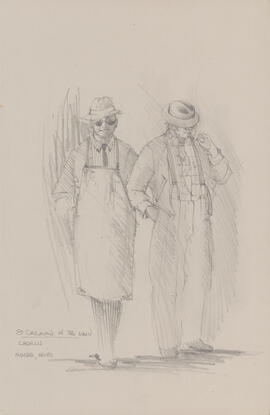 Costume design for chorus : Moyshe and Henri