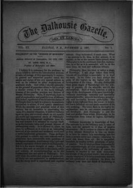 The Dalhousie Gazette, Volume 20, Issue 1