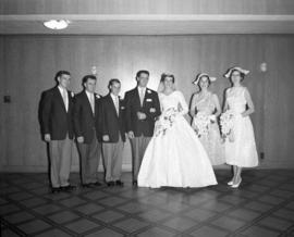 Photograph of Mr. & Mrs. Bennett and their wedding party