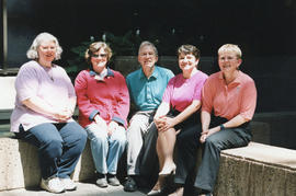 Photograph of Dalhousie staff Connie de Sousa, Cathy Bradley-Thibodeau, Ed Redman, Mary Anne Long...