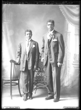 Photograph of Mr. Burke and a friend