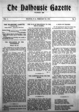 The Dalhousie Gazette, Volume 50, Issue 4