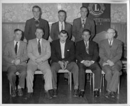 Photograph of the winners of four years of service awards