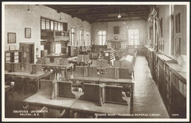 Postcard of the MacDonald Library Reading Room