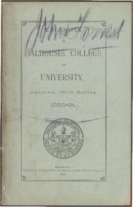 Calendar of Dalhousie College and University, Halifax, Nova Scotia : 1890-1891