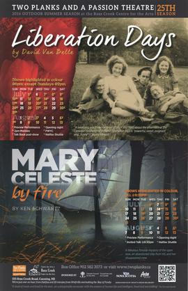 Liberation days / Mary Celeste by fire : [posters]