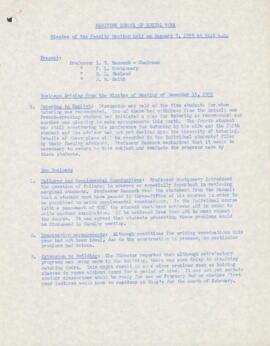 Faculty meeting minutes 1959