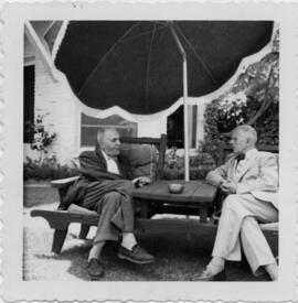 Photograph of Klaus Pringsheim and Bruno Walter