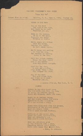 The Song Fishermen's song sheet, number 11