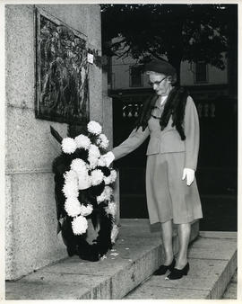 Josie Cameron at the Cenotaph