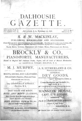 Dalhousie Gazette, Volume 9, Issue 1