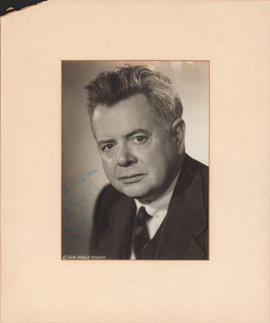 Ernest MacMillan : [autographed photograph]