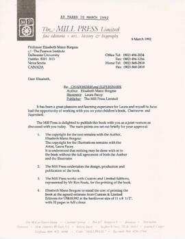 Correspondence with Mill Press Limited (Part 3 of 3)