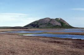 Photograph of Split Pingo, near Tuktoyaktuk, Northwest Territories