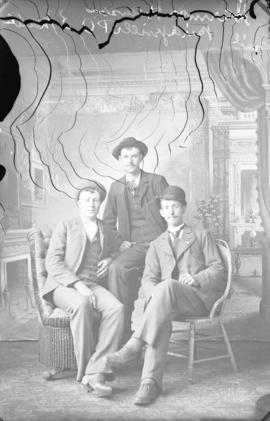 Photograph of Herman Hanson and unknown individuals