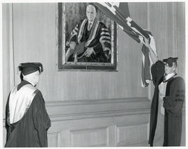 Photograph of C.D. Howe portrait unveiling