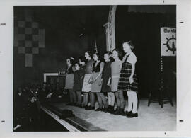 Group of children singing strike songs