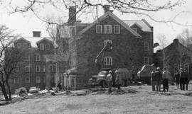 Photograph of construction at Shirreff Hall