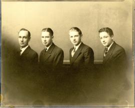 Lloyd E. Shaw with Lloyd, Ronald, and Leon