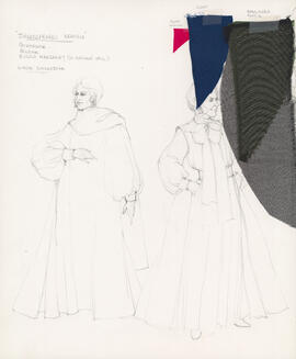 Costume design for Gertrude, Helena, Queen Margaret