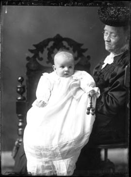 Photograph of the baby of Mrs. R. M. McGregor & Nurse