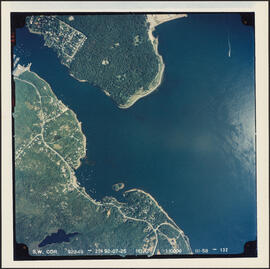 Aerial photograph of the Halifax Harbour approaches south of Point Pleasant Park