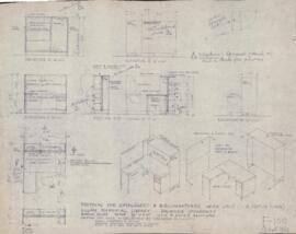 Working drawings of furnishings for Killam Library