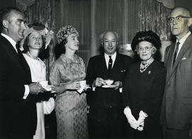 President Hicks with members of the Benevolent Society