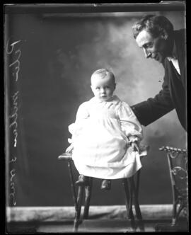 Photograph of Mr. Peter Miller and his child
