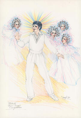 Costume design for Teen Angel and Angelettes