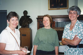 Photograph of Judy Dunn (SLIS), Rebecca Jamieson (Earth Sciences) and Sharon Longard at Patricia ...