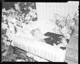 Photograph of Mrs. Cameron in a casket