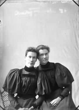 Photograph of Miss McAdam and sister